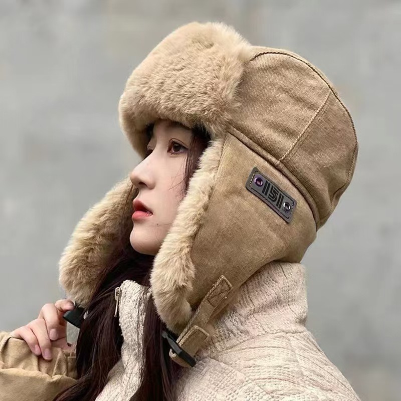 Trapper Hat Ear Flap - Unisexowa, gruba, zimowa czapka w stylu