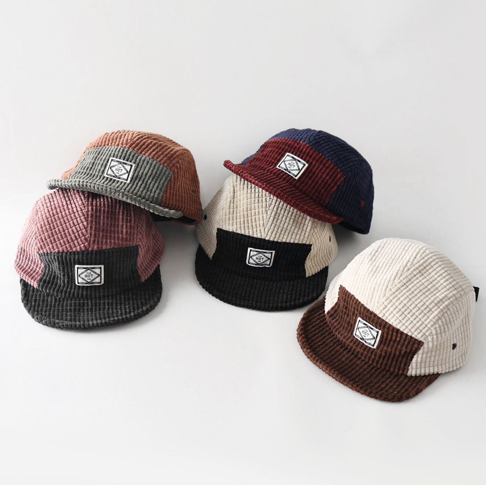 Corduroy Cap 5 Panel - Nowa jesienna i zimowa czapka baseballowa