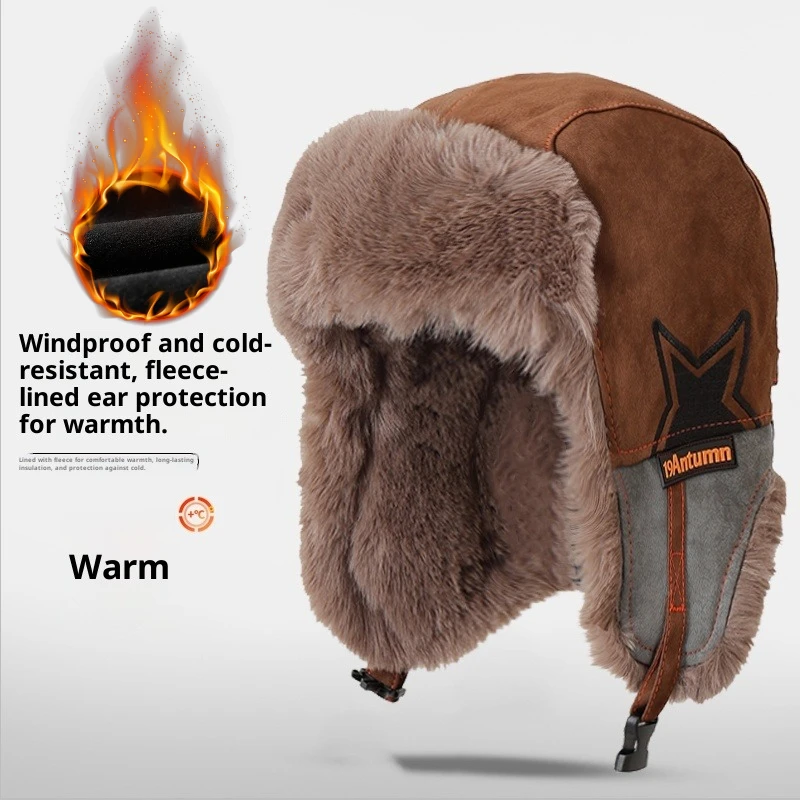 Trapper Hat Ear Flap - Uniwersalna czapka zimowa 3 w 1,