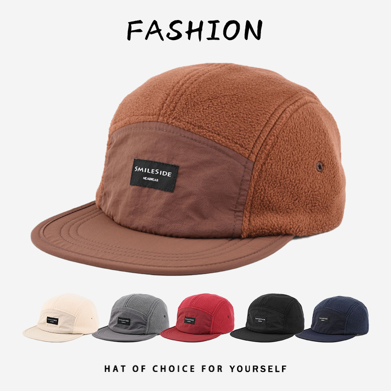 Corduroy Cap 5 Panel - Męskie i damskie czapki polarowe 5-panelowe