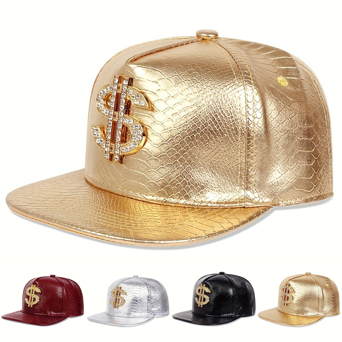 Skórzana Metaliczna Czapka Bej – Baseball Cap Structured recenzja i cena